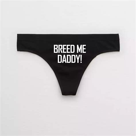 Breed Me Daddy DDLG Slut Panties - Celestial Red Shop