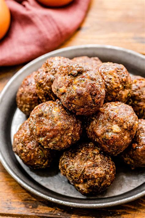Air Fryer Meatballs - Julie's Eats & Treats