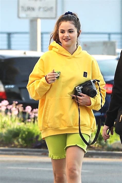 Selena Gomez Yellow Shirt