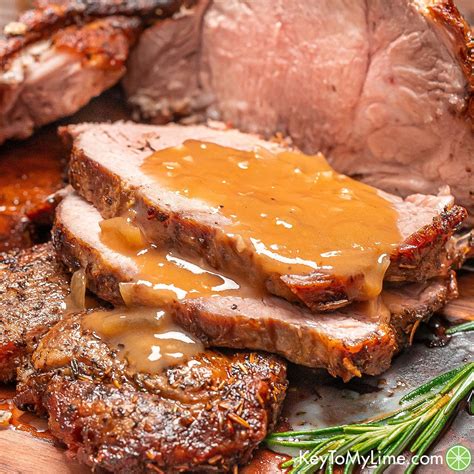 BEST Pork Ribeye Roast with Pan Gravy {VIDEO} - Key To My Lime