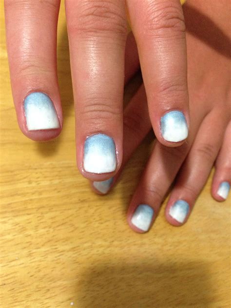 Gel polish with eyeshadow ombré #smokeynails #nails #nailart | Cute ...