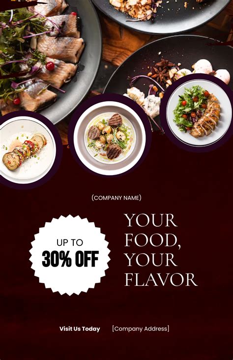 Free Creative Restaurant Poster Template to Edit Online