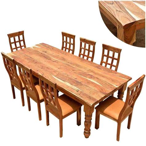 Solid Wood Dining Table With Chairs at Leon Hollowell blog
