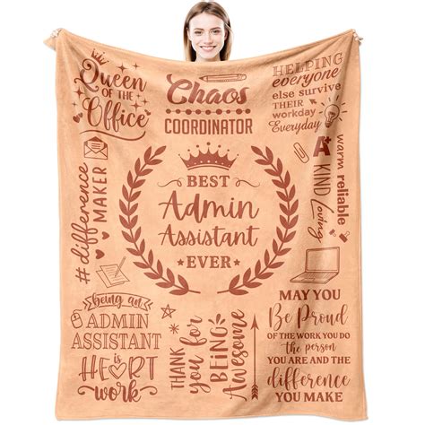 Amazon.com: Administrative Assistant Gifts Blanket 60"x50 ...