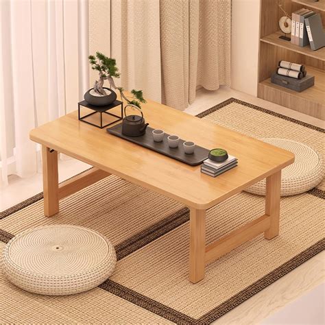 Amazon.com: SUZEPER Japanese Foldable Coffee Table,Solid Wood Vintage ...