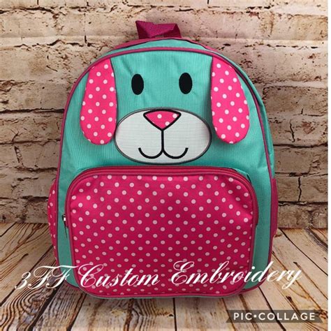 PRESCHOOL Girls Puppy Backpack with FREE Monogram/Name, Toddler ...