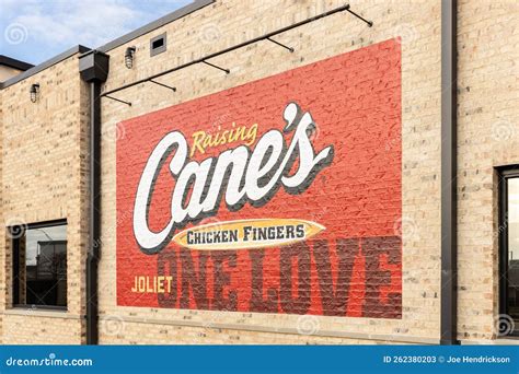 Raising Cane`s in Joliet, IL. Editorial Stock Photo - Image of ...