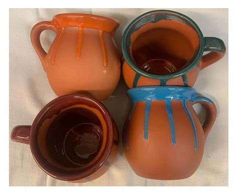 Made in Mexico Authentic Mexican Cantaritos Jarritos de Barro for Hot ...