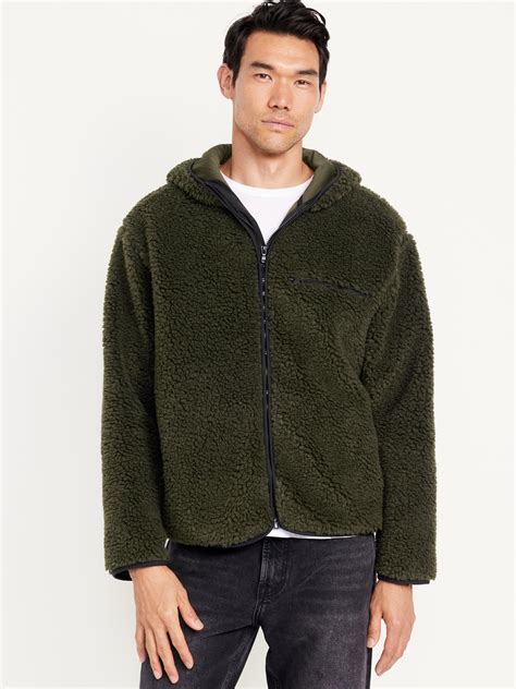 Hooded Sherpa Zip Jacket | Old Navy