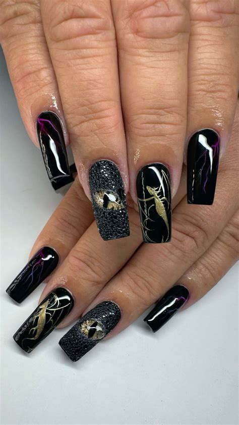 fourth wing nails in 2025 | Nail art, Gel nails, Acrylic nails