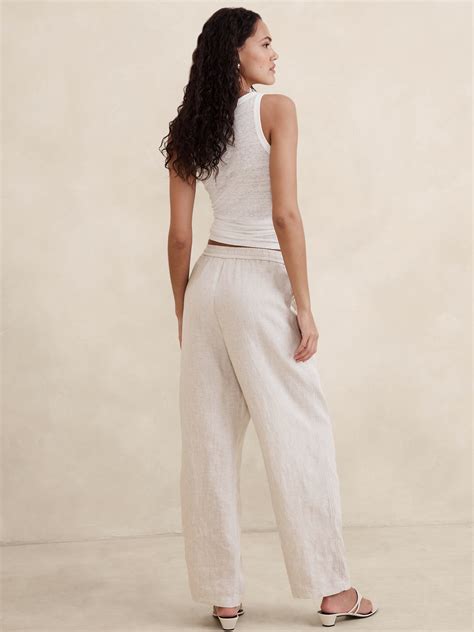 Linen Pull-On Pant | Banana Republic