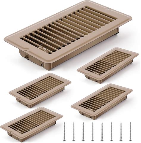 Tandefio 4 Pack 4" x 8" Floor Register Vents Rv Floor Vent Cover Heavy ...