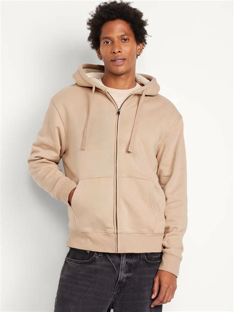 Sherpa-Lined Zip Hoodie | Old Navy