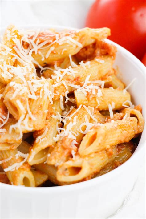 Vodka Cream Sauce over Penne Pasta | It Is A Keeper