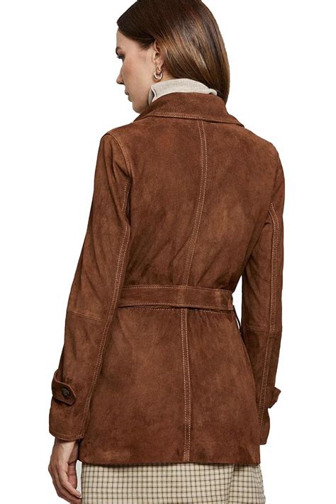 Womens Brown Suede Jacket Vintage at Kathleen Flores blog