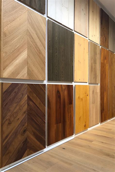Modern Wood Flooring Samples Room Divider