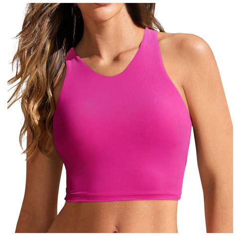 Women'S Racerback Bikini Tops Swimsuit Tank Top Sports Padded Bathing ...
