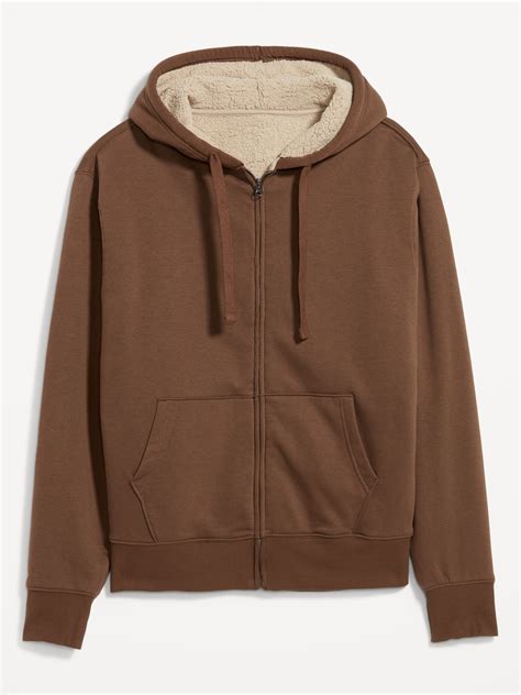 Sherpa-Lined Zip Hoodie | Old Navy