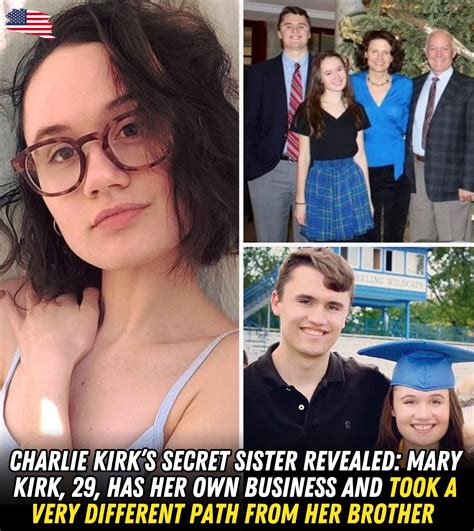 Charlie Kirk’s secret sister revealed: Mary Kirk, 29, took a very ...