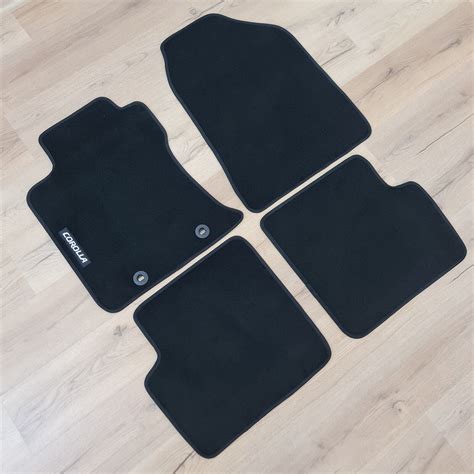 Toyota Corolla Floor Mats 2000 2006 Velour Carpet Black Waterproof All ...