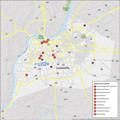 Map of Louisville KY - GIS Geography