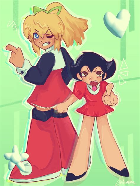 Megaman And Roll Kiss