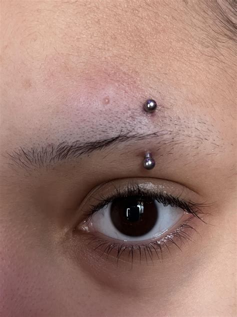 Got my eyebrow pierced on march 3rd. so paranoid of it rejecting or ...