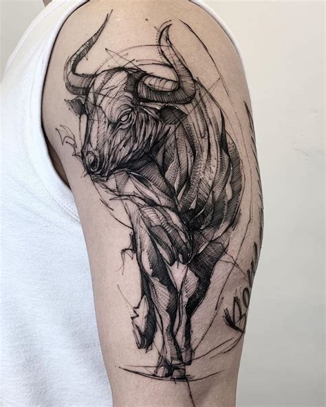 @bk_tattooer | Bull tattoos, Taurus tattoos, Taurus bull tattoos