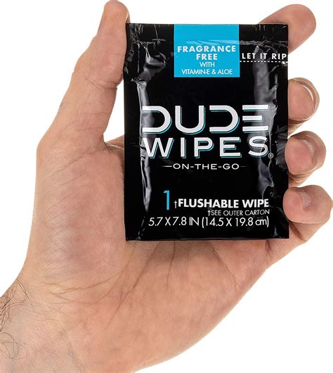 Dude Wipes Flushable Wet Wipes - 2 Pack, 60 Unscented Individually ...