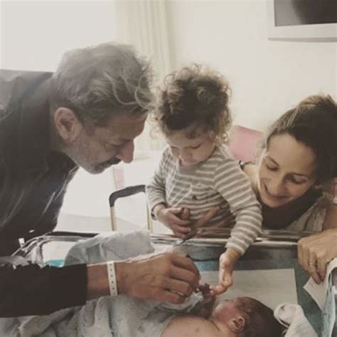 Jeff Goldblum and Emilie Livingston Welcome Son River
