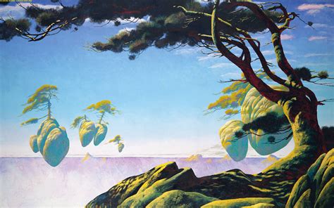 Roger Dean, the artist who designed the album covers of the band Yes