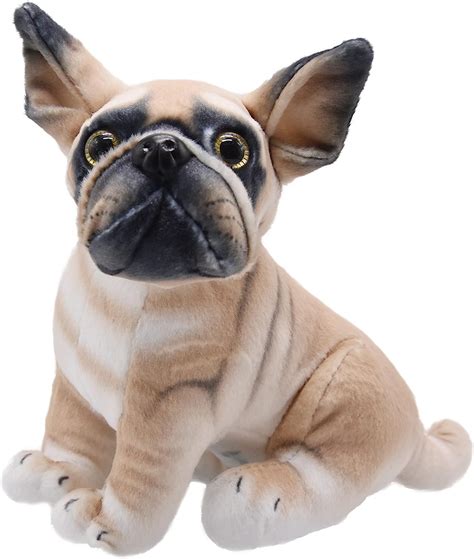 Amazon.com: YONLIT Lifelike French Bulldog Stuffed Animal Animated ...