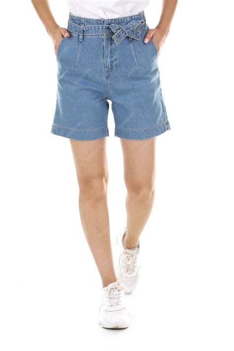 Premium Photo | Blue women shorts