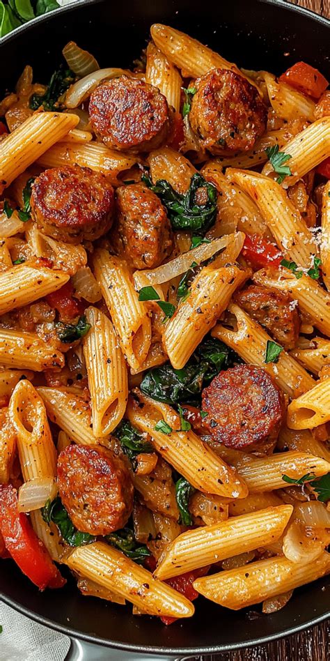 One Pot Creamy Cajun Sausage Pasta (30-Minutes) | Recipe | Comfort food ...
