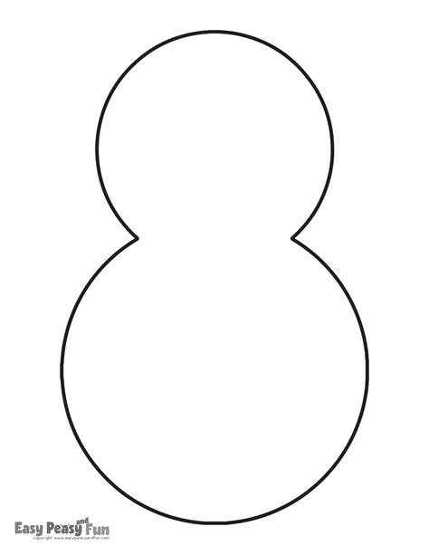 Free Printable Snowman Templates - Easy Peasy and Fun