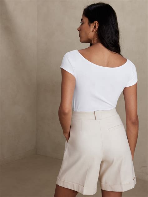 Refined Scoop-Neck T-Shirt | Banana Republic