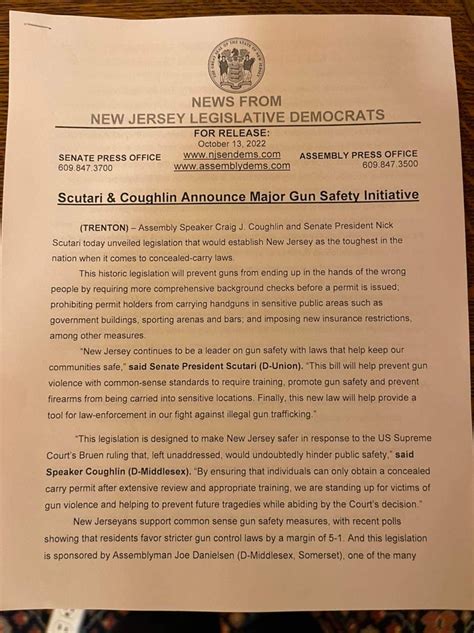 new jersey gun legislation 👎🏾 : r/NJGuns