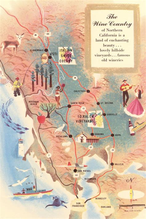 Art.com Map of California Wine Country Art Print, 12" x 18" - Walmart.com