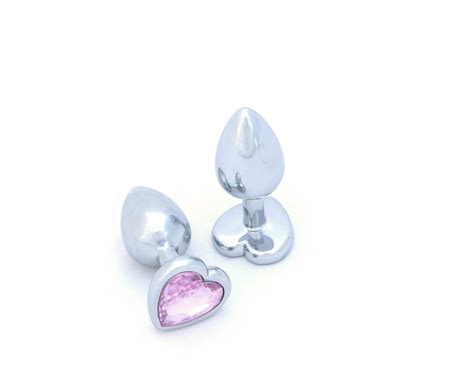 Heart Butt Plug with Jewel - Lovely Thinkings