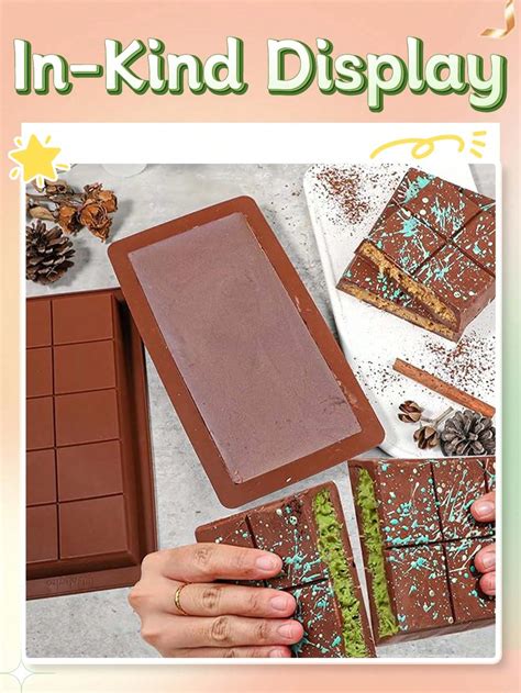 Silicone Chocolate Bar Molds For Stuffed Bar, Big Chocolate Candy Bar ...