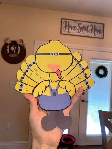 Turkey in Disguise, as a minion 💛 | Turkey disguise, Turkey disguise ...