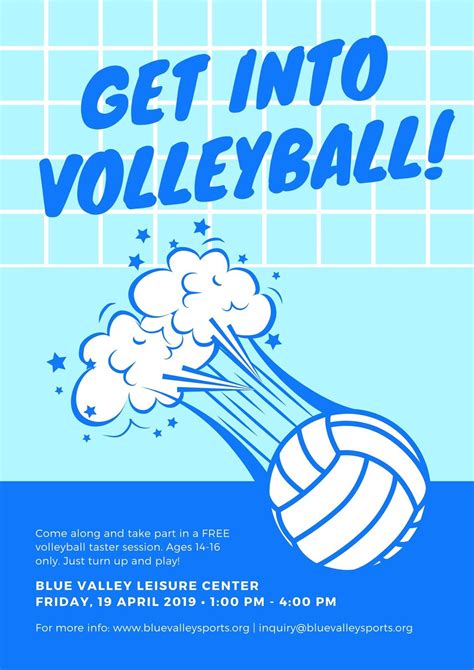 Free, printable, customizable volleyball poster templates | Canva