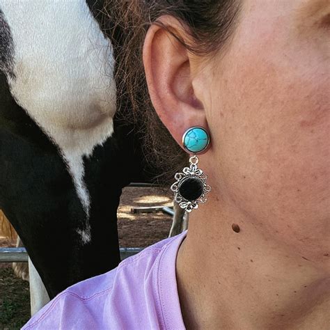 Handcrafted Western Earrings – Penelope Claire Ponywear