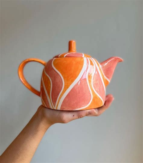 Painted teapot | Diy pottery painting, Pottery painting, Ceramic teapots