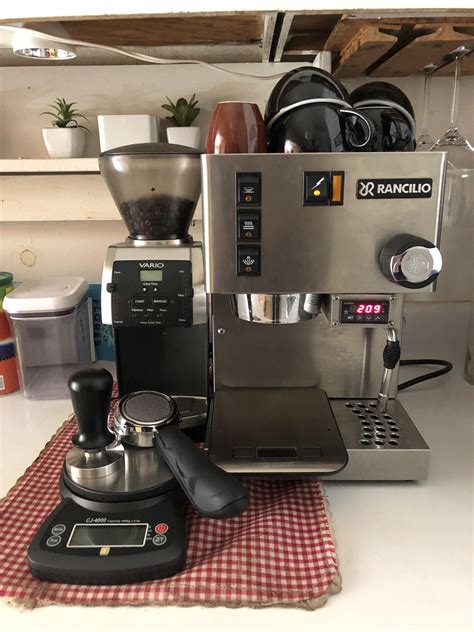 My setup: Rancilio Silvia with PID, Vario Baratza, Jennings CJ-4000 ...