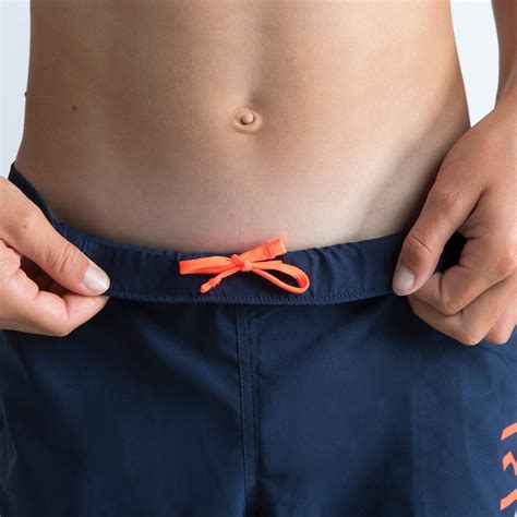 Boys' swimming shorts - 100 dark blue - Decathlon