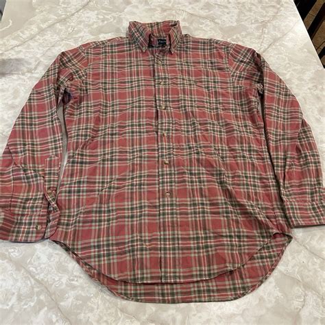 Polo Ralph Lauren Pearl Snap Red Brown Plaid Flannel … - Gem