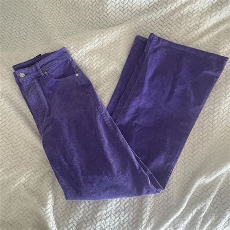 purple corduroy pants 💜 size 6 nwt - Depop