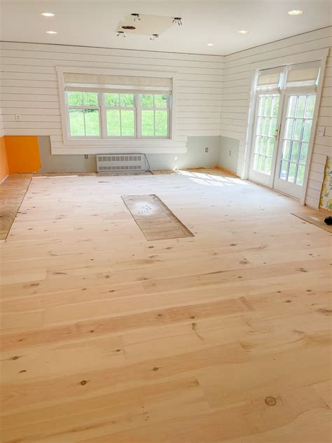 How we installed pine board flooring – Artofit