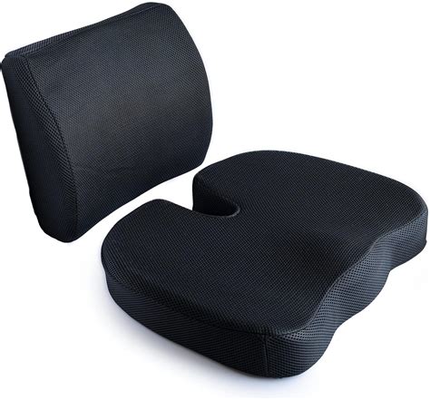 Lumbar Support Chair Cushions - Office Chair Back Support Set with ...